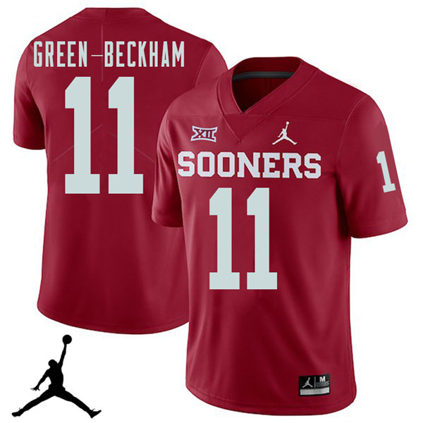 Jordan Brand Men #11 Dorial Green-Beckham Oklahoma Sooners 2018 College Football Jerseys Sale-Crimso
